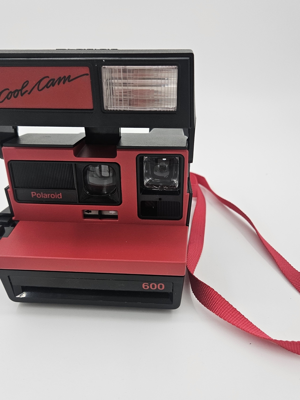 Vintage Polaroid Cool Cam 600 Instant Film Photo Camera Red & Black - Untested